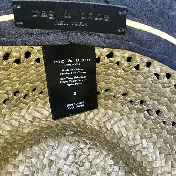 rag & bone Elle Perf Straw Fedora main image 12